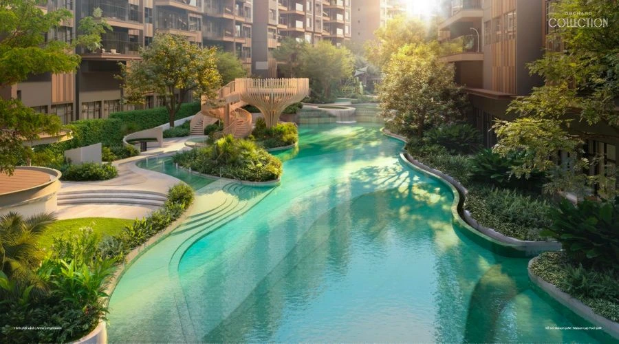 tiện ích nội khu Orchard Collection hồ bơi resort CapitaLand